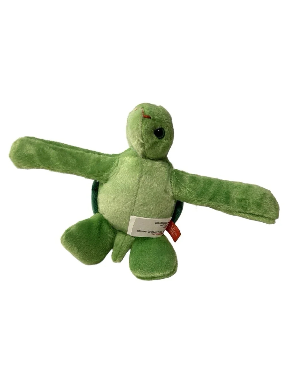 Wild Republic Huggers Sea Turtle Slap Wrist Bracelet Green Sea Turtle Plush B3